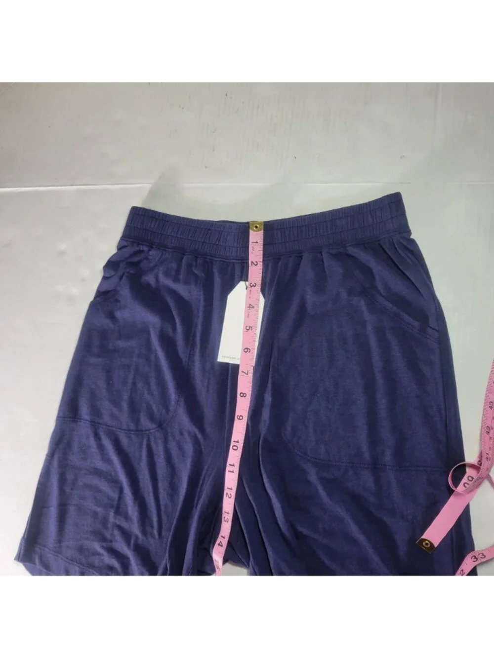 Universal Standard Navy Elastic Waist Pima Cotton Lounge Shorts Size 4XS (XS)